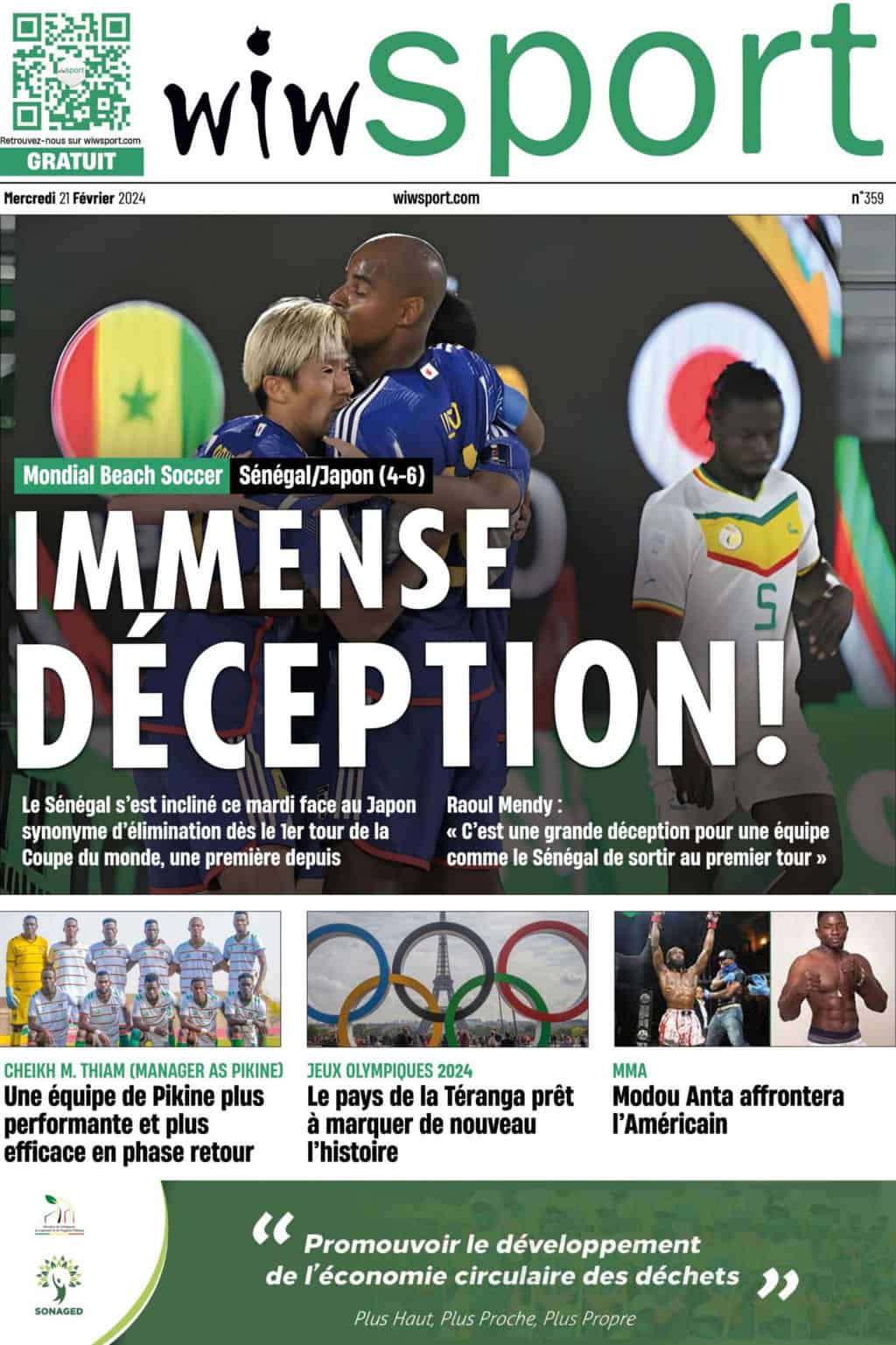 Journal wiwsport du mercredi 21 février #359 - wiwsport Journal wiwsport du mercredi 21 février #359 - wiwsport