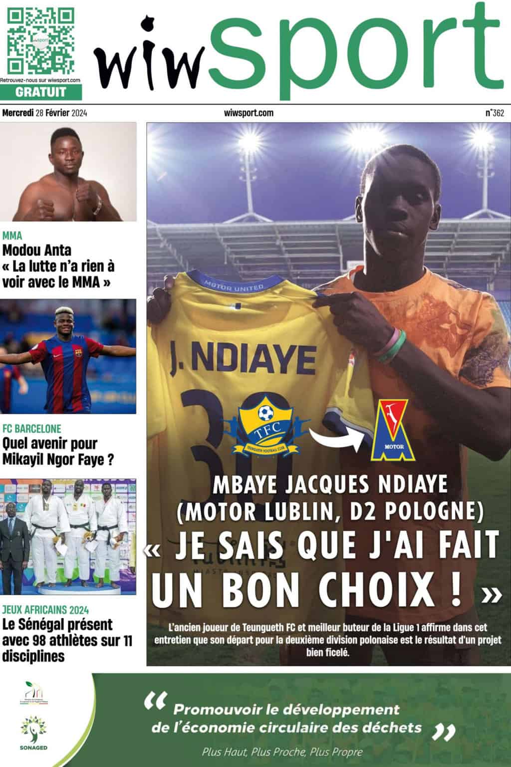 Journal wiwsport du mercredi 28 février #362 - wiwsport Journal wiwsport du mercredi 28 février #362 - wiwsport