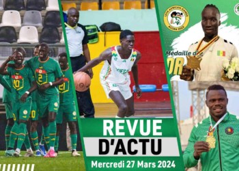REVUE SU 27 MARS : Les Lions du Sénégal assurent le minimum face aux Guépards, bilan jeux africains 2024, Tournoi de l' Amitié U18, lutte Qualif JO 2024 ... - wiwsport