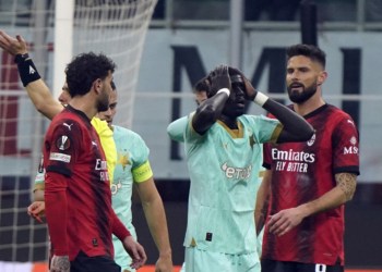 Ligue Europa : El Hadji Malick Diouf voit rouge, le Slavia Prague s&rsquo;incline contre l&rsquo;AC Milan