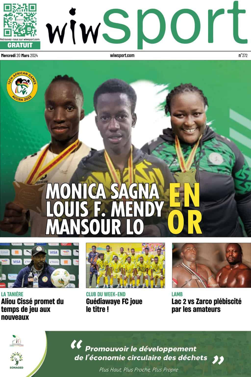 Journal wiwsport du mercredi 20 mars #372 - wiwsport Journal wiwsport du mercredi 20 mars #372 - wiwsport