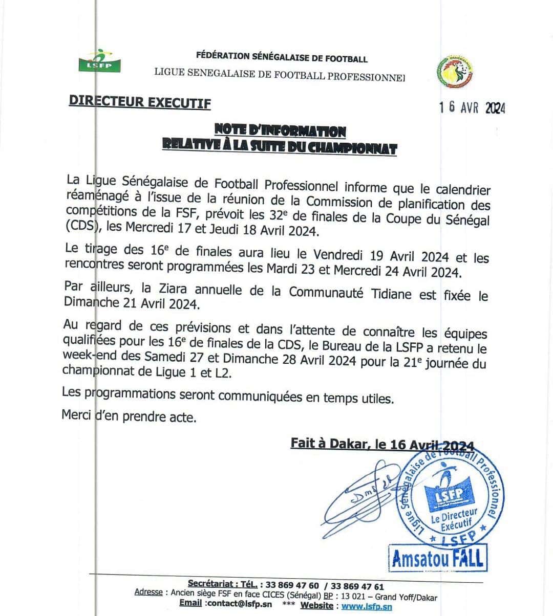 Ligue Pro - La 21e journée du championnat reportée au week-end du 27-28 avril - wiwsport