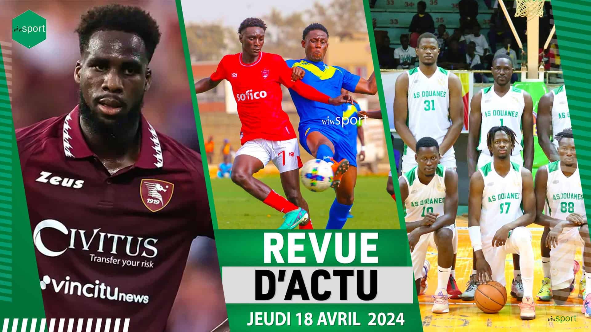 REVUE DU 18AVR : Boulaye Dia brise le silence, USO ne verra pas les 16e de finale Coupe du Sénégal, AS Douanes demeure en tête de la poule A ... - wiwsport REVUE DU 18AVR : Boulaye Dia brise le silence, USO ne verra pas les 16e de finale Coupe du Sénégal, AS Douanes demeure en tête de la poule A ... - wiwsport