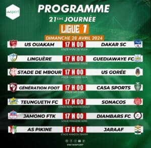 Ligue 1 : Programme de la 21ème journée toutes les rencontres seront disputées le dimanche 28 avril - wiwsport