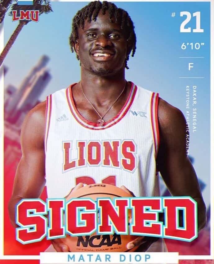 Basket – transfert : Matar Diop signe avec les Lions de l'Université de Marymount - wiwsport Basket – transfert : Matar Diop signe avec les Lions de l'Université de Marymount - wiwsport