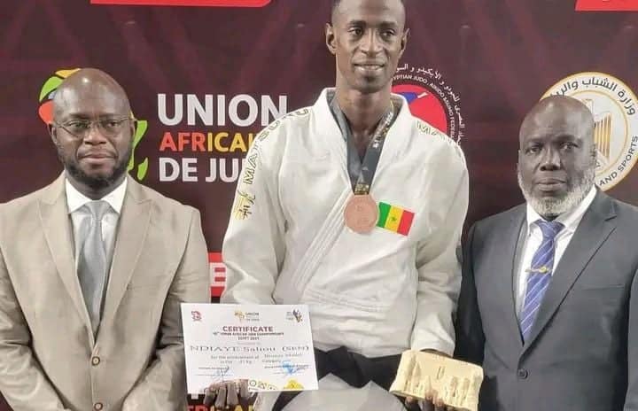 Championnat d'Afrique de Judo 2024 : Saliou Ndiaye obtient la médaille de bronze - wiwsport Championnat d'Afrique de Judo 2024 : Saliou Ndiaye obtient la médaille de bronze - wiwsport