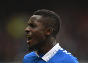 LIVERPOOL, ENGLAND - APRIL 21:  Everton's Idrissa Gueye during the Premier League match between Everton FC and Nottingham Forest at Goodison Park on April 21, 2024 in Liverpool, England.(Photo by Dave Howarth - CameraSport via Getty Images)