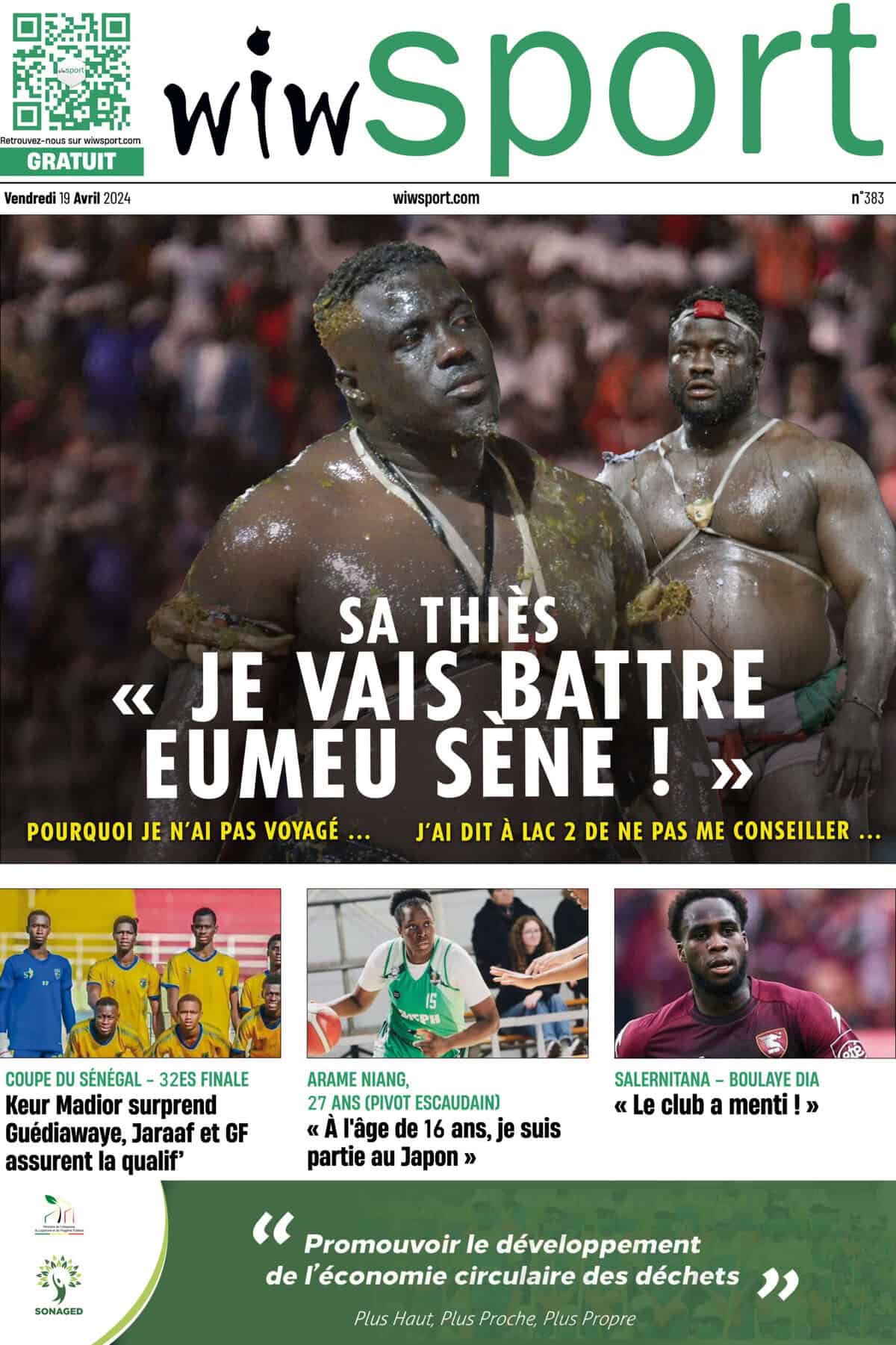 Journal wiwsport du vendredi 19 avril #383 - wiwsport Journal wiwsport du vendredi 19 avril #383 - wiwsport