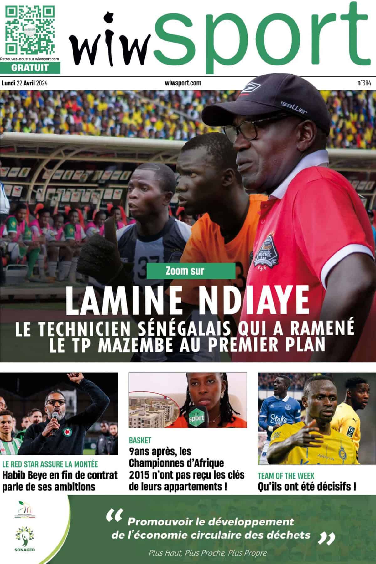 Journal wiwsport du lundi 22 avril #384 - wiwsport Journal wiwsport du lundi 22 avril #384 - wiwsport