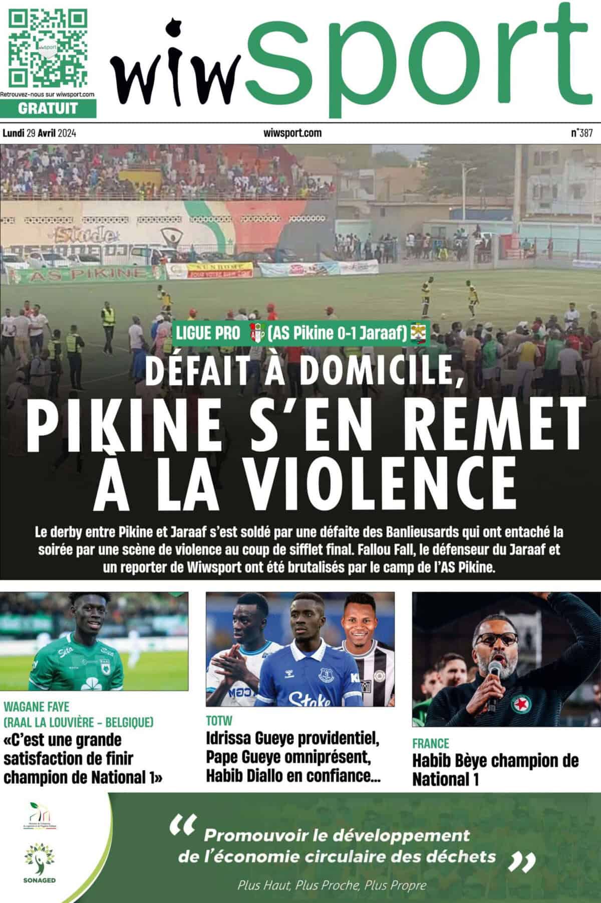 Journal wiwsport du lundi 29 avril #387 - wiwsport Journal wiwsport du lundi 29 avril #387 - wiwsport