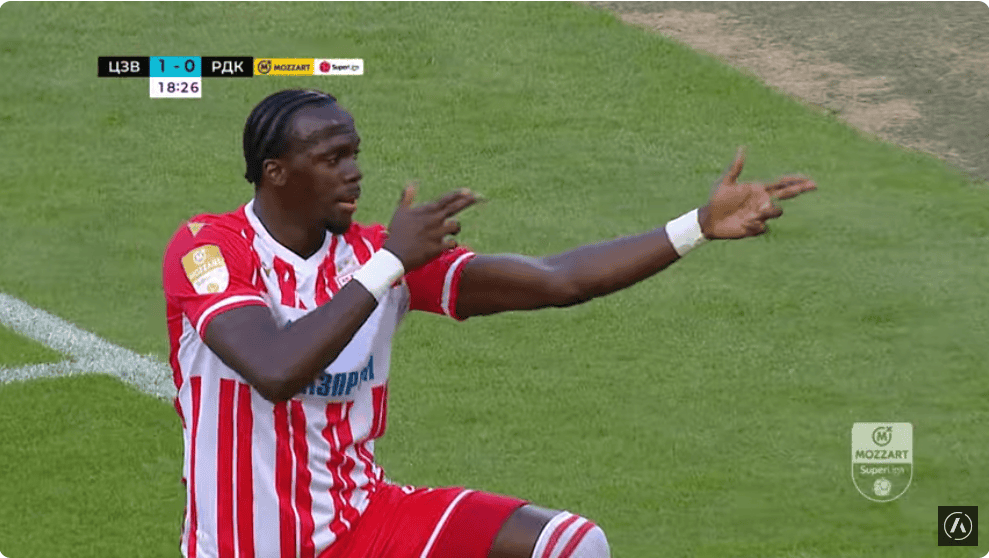 D1 Serbie : L'Etoile Rouge domine le FK Radnički 1923 avec un joli doublé de Chérif Ndiaye - wiwsport D1 Serbie : L'Etoile Rouge domine le FK Radnički 1923 avec un joli doublé de Chérif Ndiaye - wiwsport