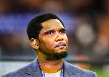 Samuel ETO'O, former player prior the UEFA Champions League, Semi-Final, first leg match between AC Milan and Inter Milan at San Siro on May 11, 2023 in Milan, Italy. (Photo by Johnny Fidelin/Icon Sport)