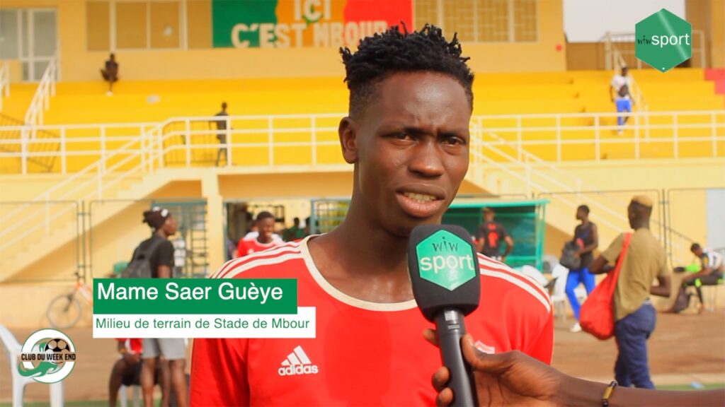 Club du week-end - Mame Saer Guèye, milieu de terrain de Stade de Mbour : « On va essayer de rester sur notre série de victoires pour assurer le maintien du club en Ligue 1 » - wiwsport