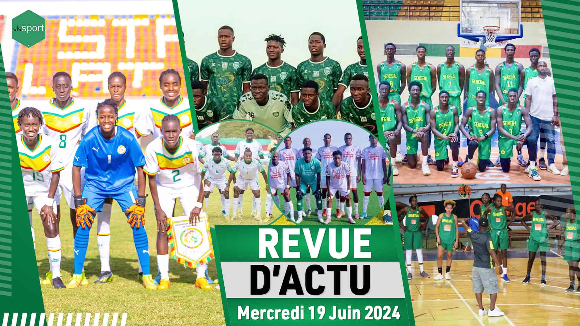 REVUE DU 19 JUIN : Equipe Nationale féminine occupe toujours la 11e place africaine et la 83e mondiale, Casa Sports sauvé Stade de Mbour relégué, Afrobasket U18 ... - wiwsport REVUE DU 19 JUIN : Equipe Nationale féminine occupe toujours la 11e place africaine et la 83e mondiale, Casa Sports sauvé Stade de Mbour relégué, Afrobasket U18 ... - wiwsport