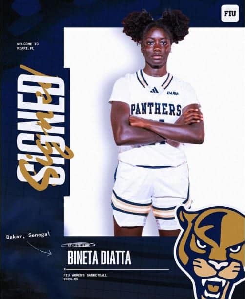 NCAA : Bineta Diatta rejoint officiellement Florida International University - wiwsport NCAA : Bineta Diatta rejoint officiellement Florida International University - wiwsport