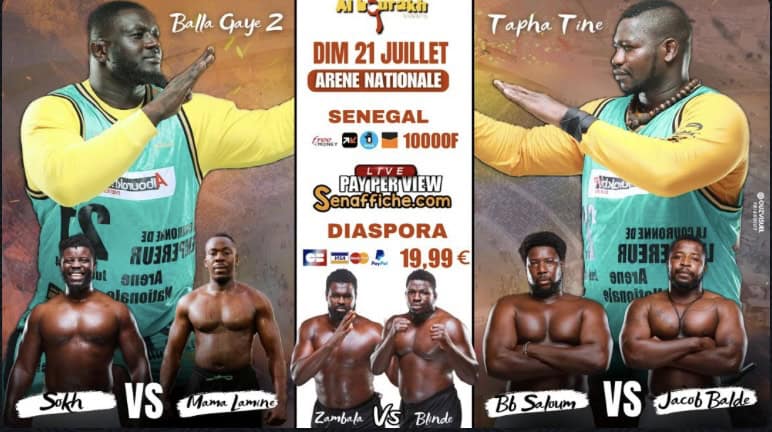 “Combat des Empereurs” : Hausse vertigineuse du tarif du Pay-per-view pour le choc Balla Gaye 2 v Tapha Tine - wiwsport