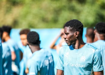 Ismaila SARR of Marseille during the training session of Olympique de Marseille at Centre Robert-Louis Dreyfus on July 8, 2024 in Marseille, France. (Photo by Johnny Fidelin/Icon Sport via Getty Images)