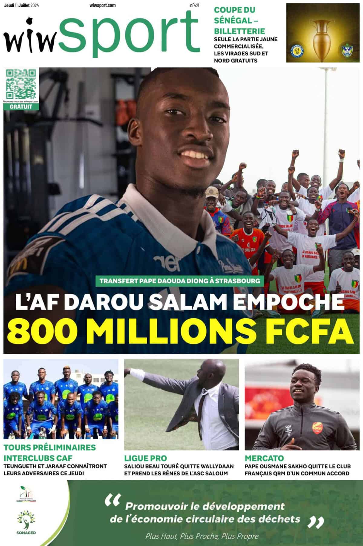 Journal wiwsport du Jeudi 11 juillet #421 - wiwsport Journal wiwsport du Jeudi 11 juillet #421 - wiwsport