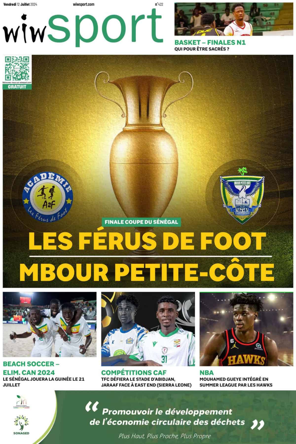 Journal wiwsport du Vendredi 12 juillet #422 - wiwsport Journal wiwsport du Vendredi 12 juillet #422 - wiwsport