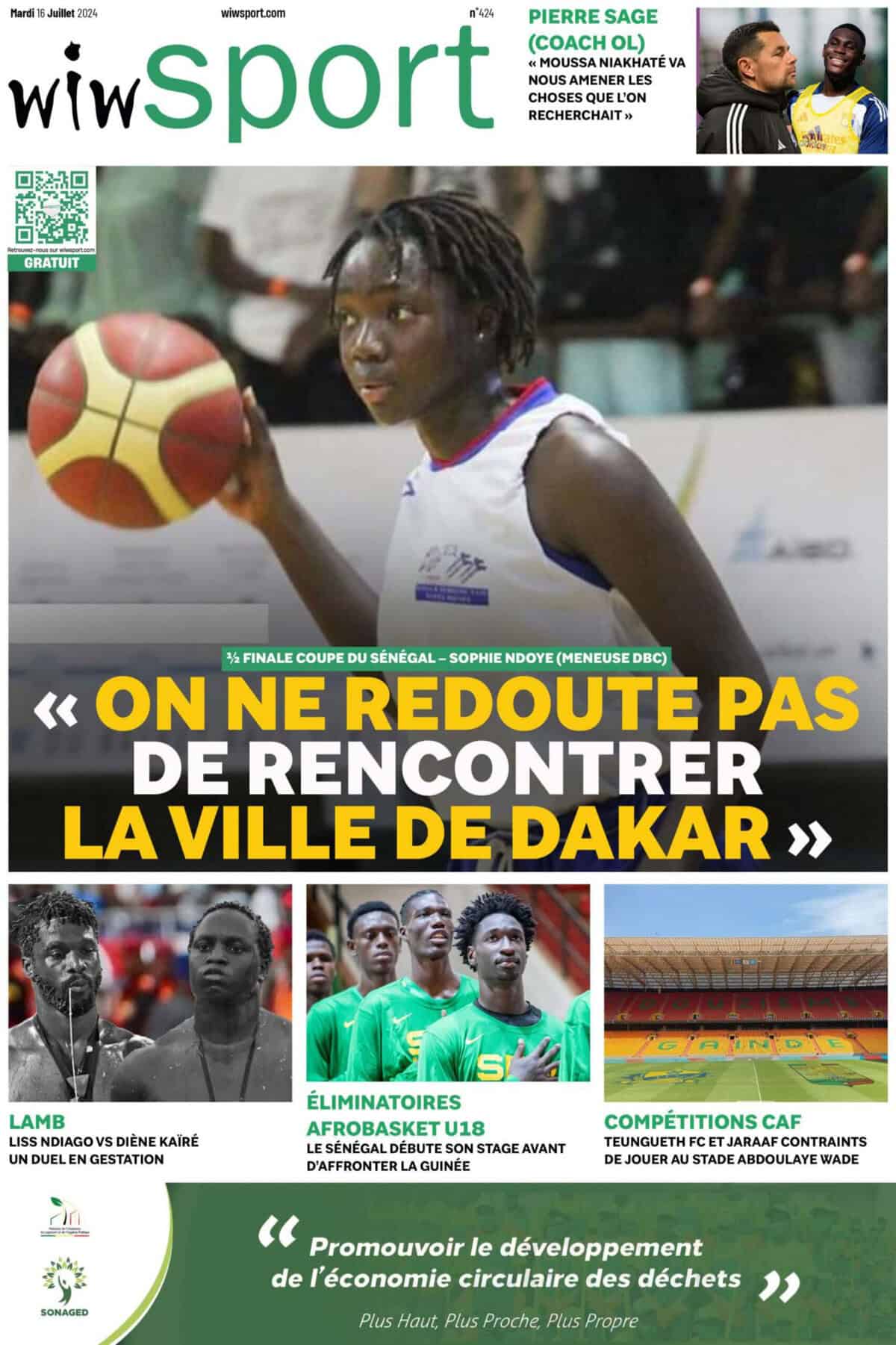 Journal wiwsport du Mardi 16 juillet #424 - wiwsport Journal wiwsport du Mardi 16 juillet #424 - wiwsport