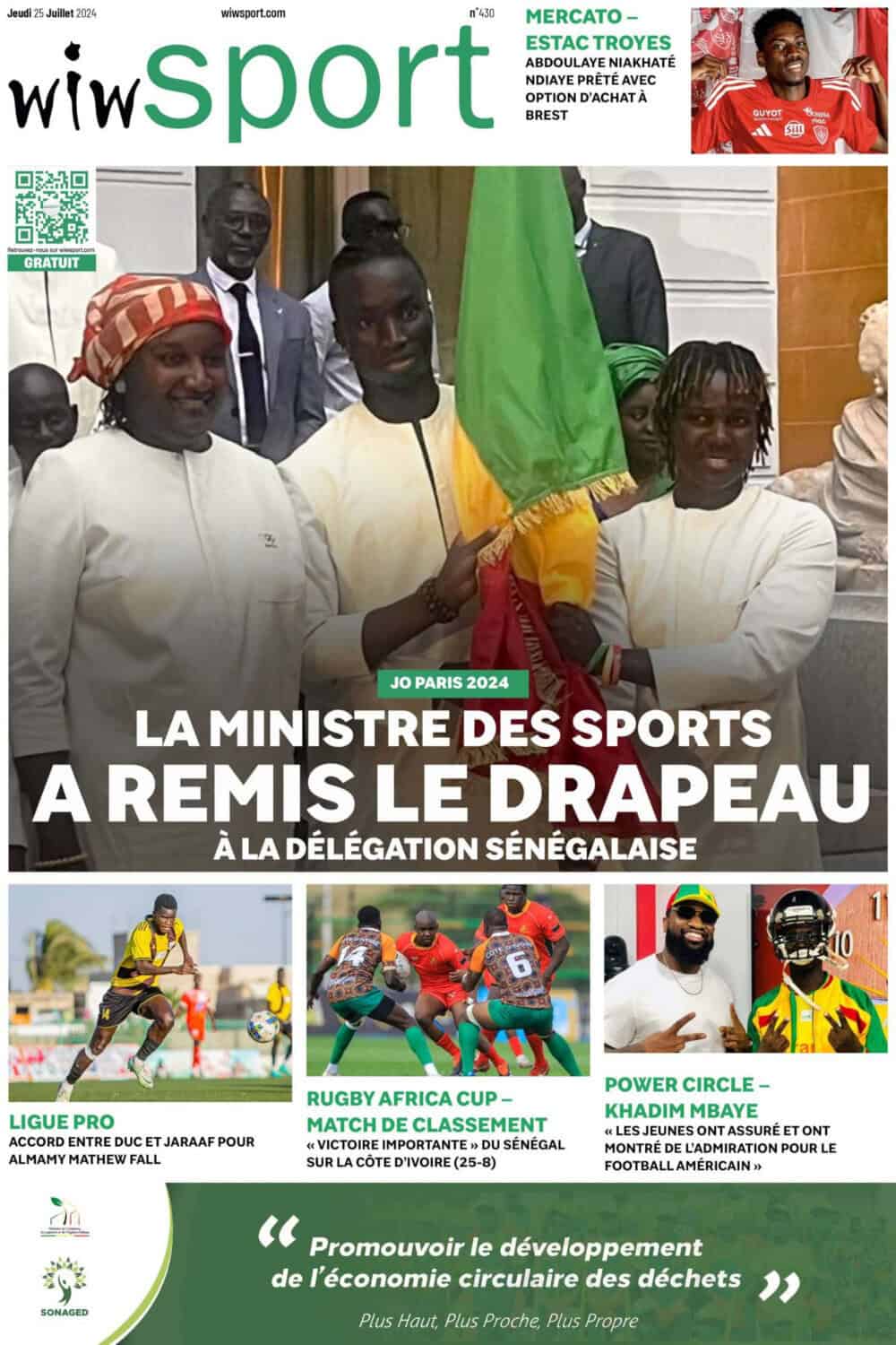 Journal wiwsport du Jeudi 25 juillet #430 - wiwsport