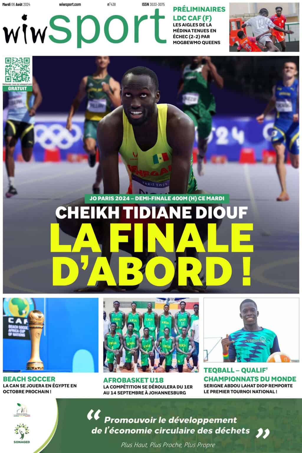 Journal wiwsport du Mardi 06 août #438 - wiwsport Journal wiwsport du Mardi 06 août #438 - wiwsport