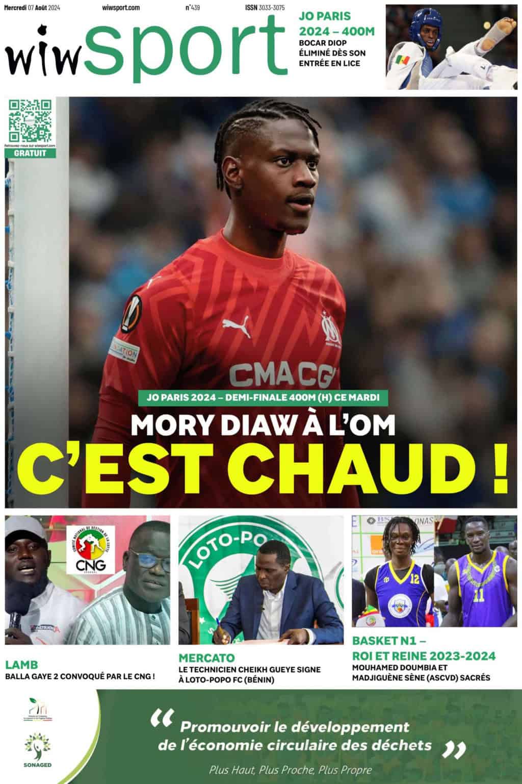 Journal wiwsport du Mercredi 07 août #439 - wiwsport Journal wiwsport du Mercredi 07 août #439 - wiwsport