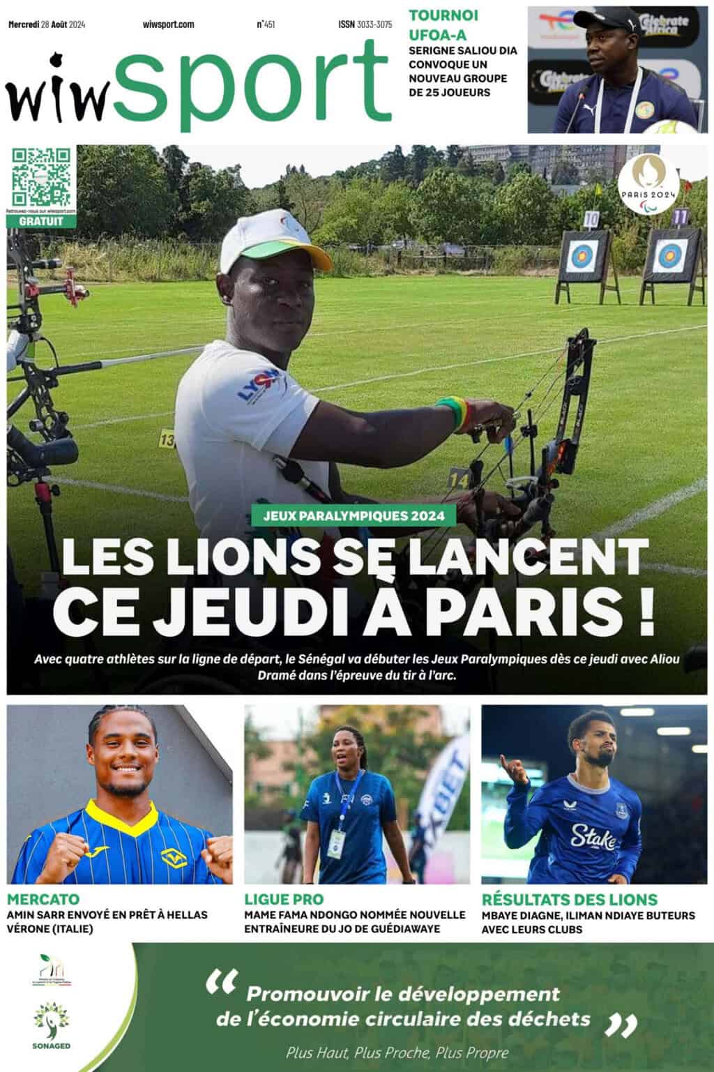 Journal wiwsport du mercredi 28 août #450 - wiwsport