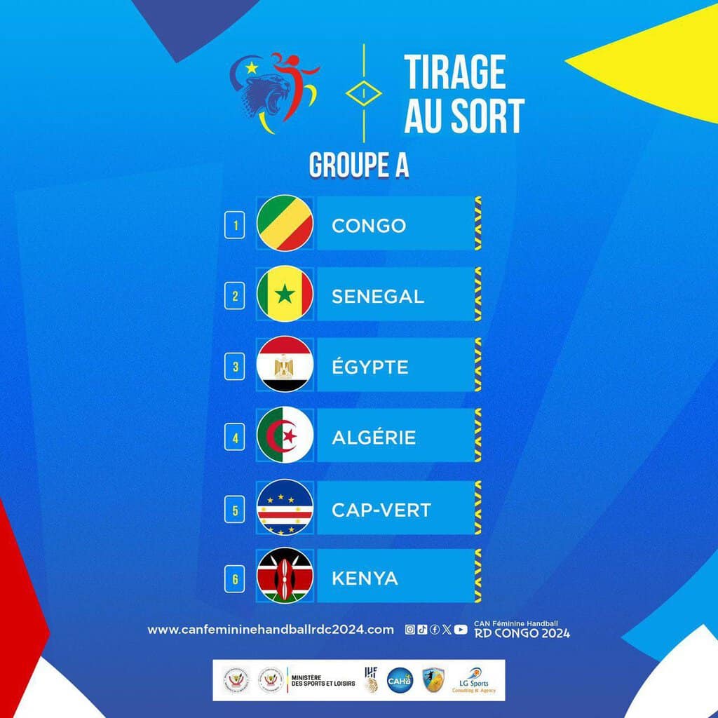 Handball – CAN Féminine Dames : Le Sénégal se loge dans le groupe A avec l'Égypte et l'Algérie... - wiwsport Handball – CAN Féminine Dames : Le Sénégal se loge dans le groupe A avec l'Égypte et l'Algérie... - wiwsport