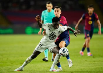 Ligue des Champions : Lamine Camara (AS Monaco) titulaire face au FC Barcelone - wiwsport