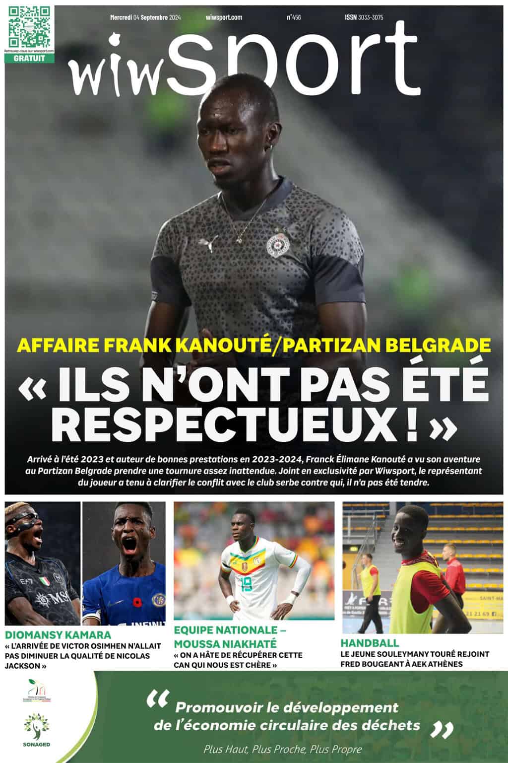 Journal wiwsport du mercredi 04 septembre #456 - wiwsport Journal wiwsport du mercredi 04 septembre #456 - wiwsport