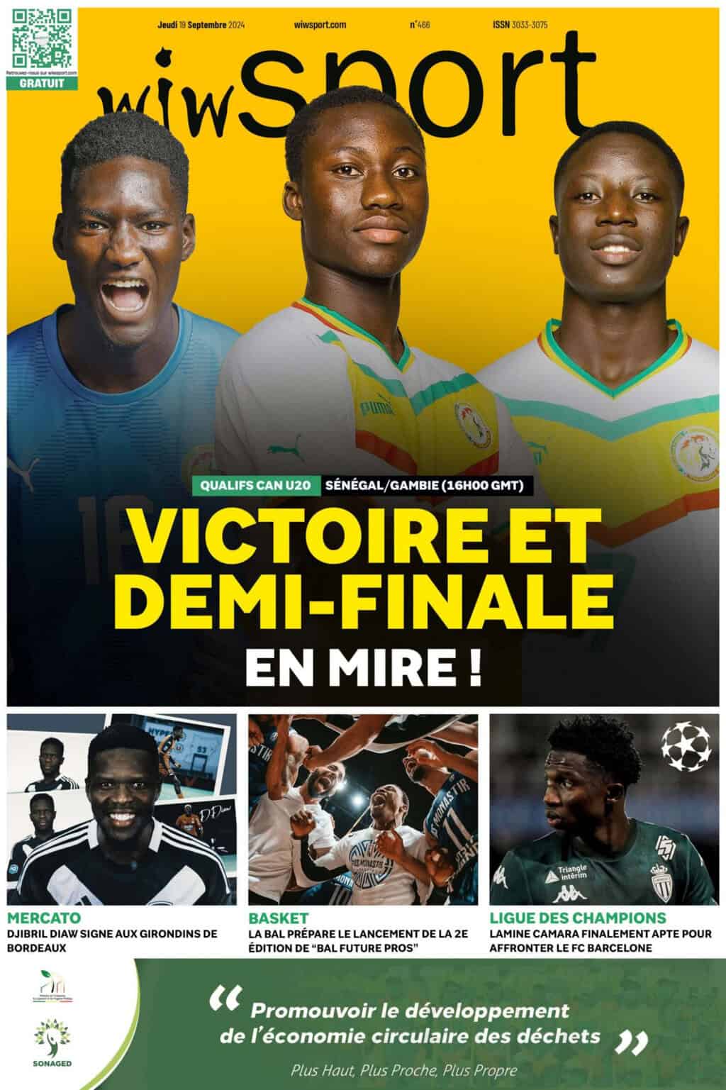 Journal wiwsport du jeudi 19 septembre #466 - wiwsport Journal wiwsport du jeudi 19 septembre #466 - wiwsport