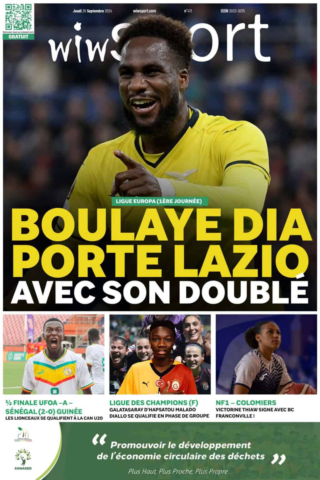 Journal wiwsport du Jeudi 26 septembre #471 - wiwsport Journal wiwsport du Jeudi 26 septembre #471 - wiwsport
