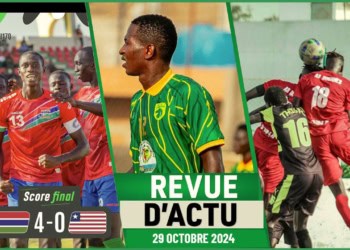 REVUE DU 29 Octobre : UFOAA U17 : La Gambie bat le Liberia 4-0, Résultats Ligue 2 2e journée - wiwsport