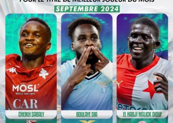Cheikh Sabaly, Boulaye Dia, El Hadji Malick Diouf : Votez pour le Meilleur Joueur Sénégalais du Mois de septembre 2024 !