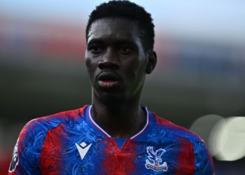 LONDON, ENGLAND - AUGUST 24: Ismaila Sarr of Crystal Palace FC looks on during the Premier League match between Crystal Palace FC and West Ham United FC at Selhurst Park on August 24, 2024 in London, United Kingdom. (Photo by Sebastian Frej/MB Media/Getty Images)