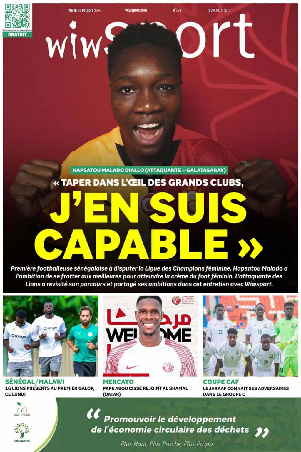 Journal wiwsport du Mardi 08 Octobre #479 - wiwsport