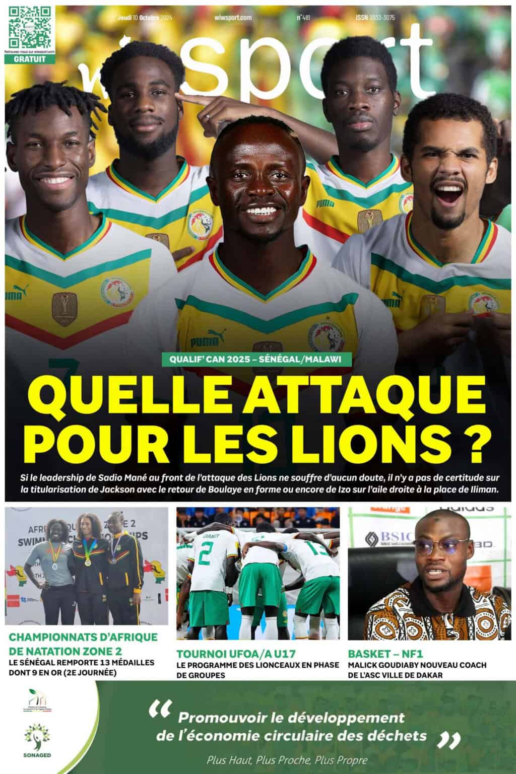 Journal wiwsport du Jeudi 10 Octobre #481 - wiwsport Journal wiwsport du Jeudi 10 Octobre #481 - wiwsport