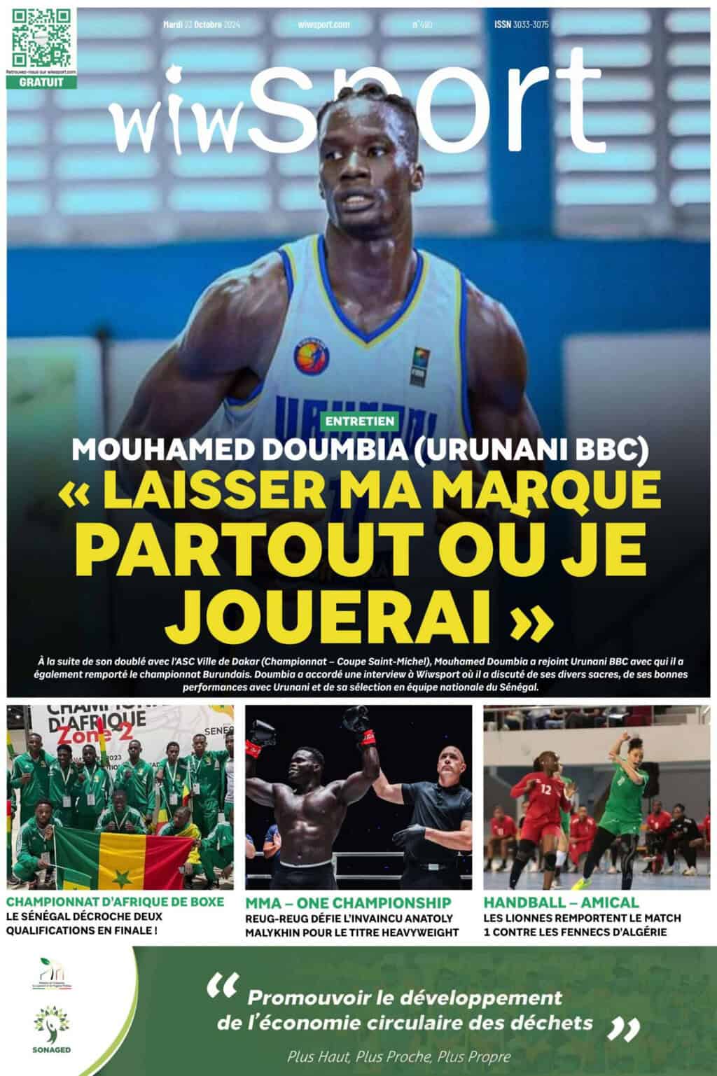 Journal wiwsport du Jeudi 24 Octobre #491 - wiwsport