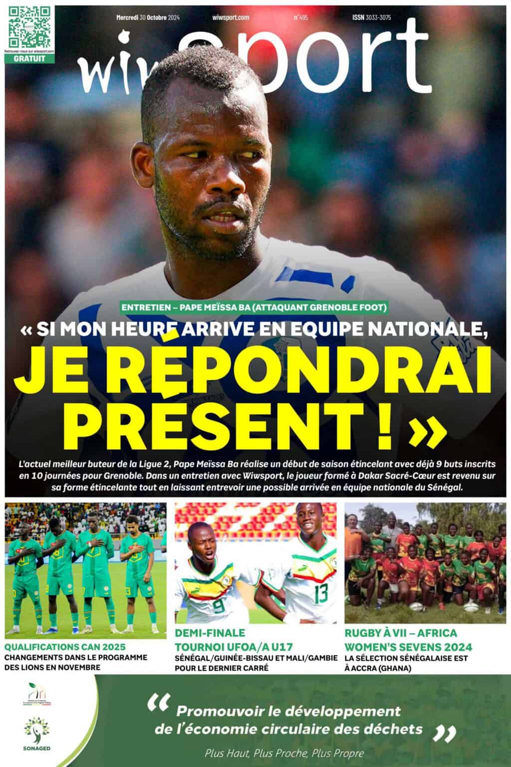 Journal wiwsport du Mercredi 30 Octobre #495 - wiwsport Journal wiwsport du Mercredi 30 Octobre #495 - wiwsport