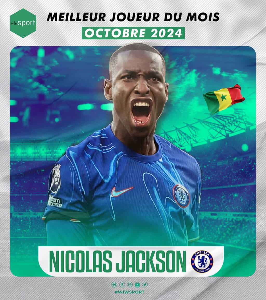 WIWSPORT : Nicolas Jackson est votre meilleur joueur sénégalais du mois d'octobre ! - wiwsport
