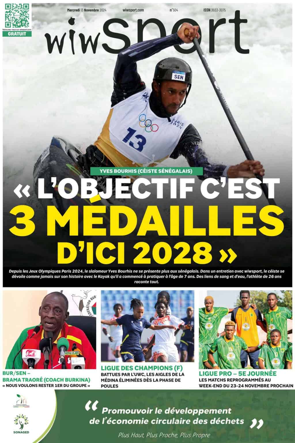 Journal wiwsport du Mercredi 13 Novembre #504 - wiwsport Journal wiwsport du Mercredi 13 Novembre #504 - wiwsport