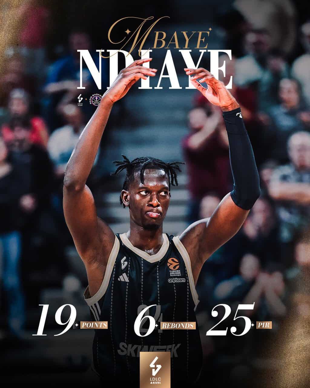 Euroleague : Mbaye Ndiaye se démarque (19 points, 6 rebonds), ASVEL met fin à la bonne série de Paris - wiwsport Euroleague : Mbaye Ndiaye se démarque (19 points, 6 rebonds), ASVEL met fin à la bonne série de Paris - wiwsport