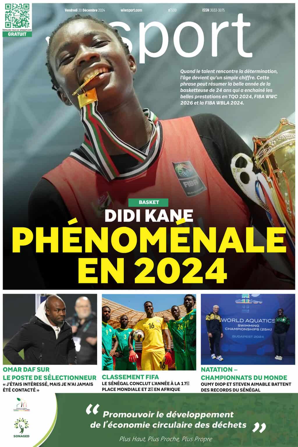 Journal wiwsport du Vendredi 20 Décembre #530 - wiwsport Journal wiwsport du Vendredi 20 Décembre #530 - wiwsport