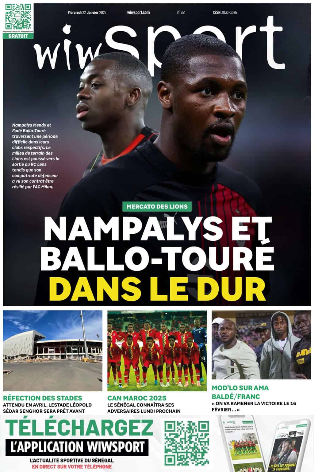 Journal wiwsport du Mercredi 22 Janvier #551 - wiwsport Journal wiwsport du Mercredi 22 Janvier #551 - wiwsport