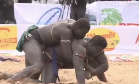 Lamb : (vidéo) Mbacké Faye corrige Sokh bou Ndaw et le soumet ! - wiwsport Screenshot