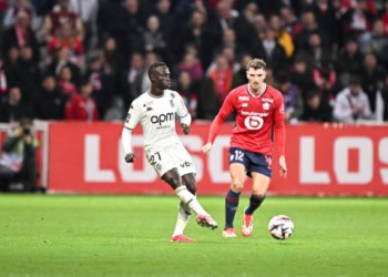 27 Krepin DIATTA (asm) during the Ligue 1 McDonald's match between Lille and Monaco at Stade Pierre Mauroy on February 22, 2025 in Lille, France. (Photo by Anthony Bibard/FEP/Icon Sport via Getty Images)
