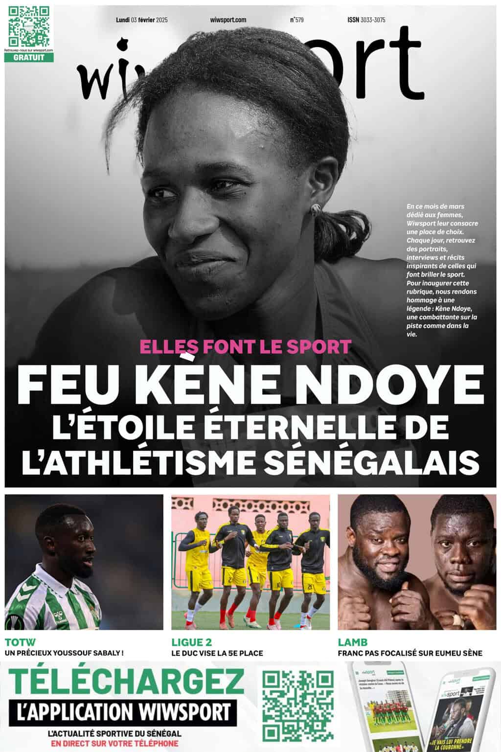 Journal wiwsport du Lundi 03 Mars #579 - wiwsport Journal wiwsport du Lundi 03 Mars #579 - wiwsport
