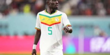 Idrissa Gana Gueye of Senegal during the FIFA World Cup Qatar 2022 match, Group A, between Ecuador and Senegal played at Khalifa International  Stadium on Nov 29, 2022 in Doha, Qatar. (Photo by Bagu Blanco/Pressinphoto/Icon Sport via Getty Images)