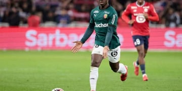 LILLE, FRANCE - MARCH 30: Nampalys Mendy of Lens during the Ligue 1 football match between Lille OSC (LOSC) and Racing Club de Lens (RC Lens, RCL) at Stade Pierre Mauroy, Decathlon Arena on March 30, 2025 in Villeneuve d'Ascq near Lille, France. (Photo by Jean Catuffe/Getty Images)